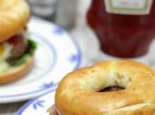 Bagel burgers, hamburguesas panecillos bagels