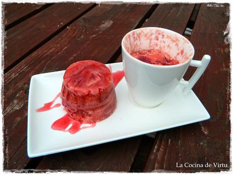 Mug Cake de fresa