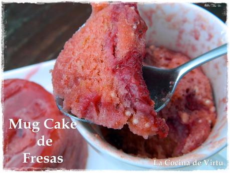 Mug Cake de fresa