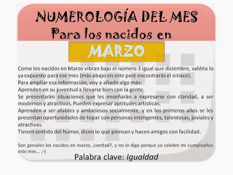 Numerología para los nacidos en marzo y abril