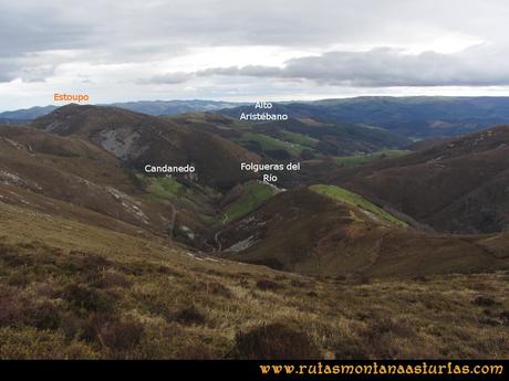 Ruta Alto Aristebano, Estoupo, Capiella Martín: Camino a Folgueras del Rio y Candanedo