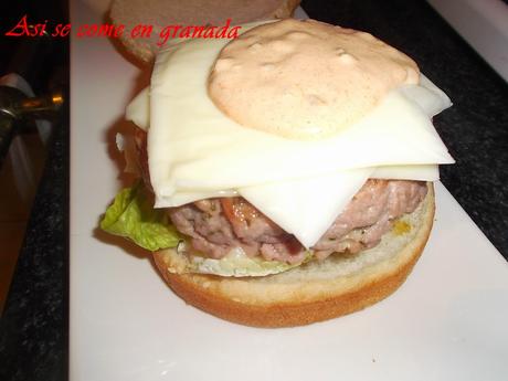 Hamburguesa de pavo y pollo