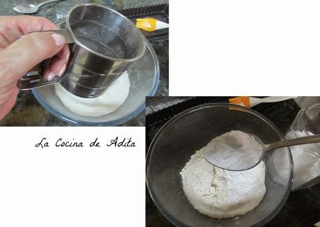 Tarta de crema de piña, sobre una base de coco