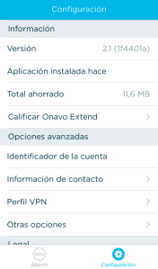 Si quieres olvidarte del consumo de datos utiliza Onavo Extend. Configuración - Onavo Extend (2/2)