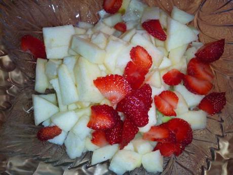 Ensalada con fresas y bonito