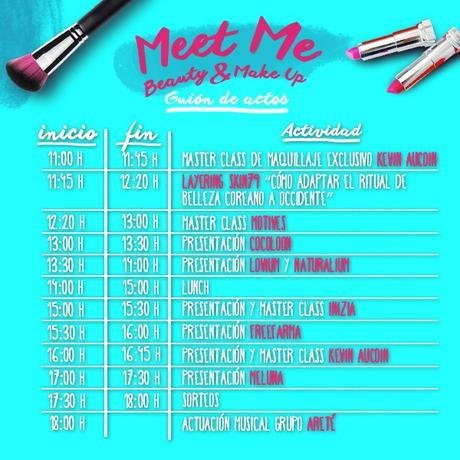 Agenda evento MEET ME BEAUTY & MAKEUP  Madrid 