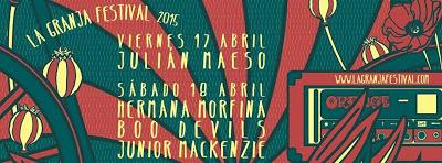 La Granja Festival 2015: Julián Maeso, The Boo Devils, Hermana Morfina, Junior Mackenzie y Suny