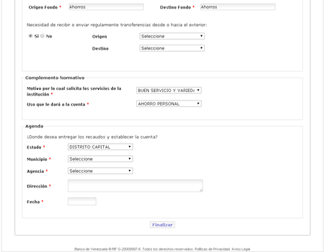 Requisitos para aperturar una cuenta de ahorro o corriente en el Banco de Venezuela