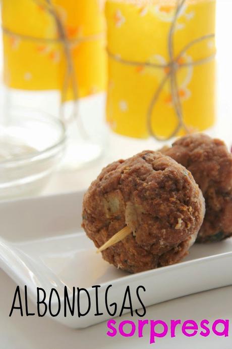 receta: albondigas sorpresa - recipe surprise meatballs