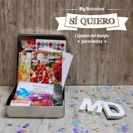 My retrobox Si quiero: cápsula del tiempo para bodas