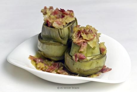 alcachofas con jamon