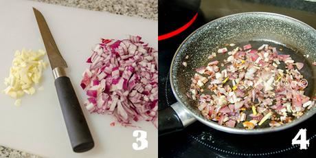 Receta paso a paso de Calabacin luna relleno de atún y huevo