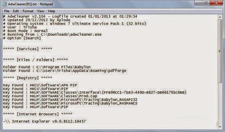 AdwCleaner 3.216 Eliminar Adwares, Programas y Barras De Herramienta Indeseable De Su Computadora