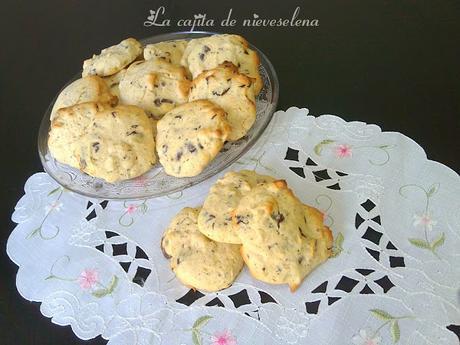 Cookies de nueces y chocolate