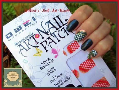 Nail Patch de rejillas + Dark Holo 501 de Elyt.es