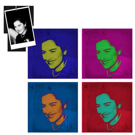 Retratos múltiples estilo Andy Warhol