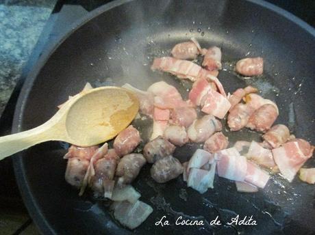 Quiché  con salchichas, beicon, lacón, chorizo y de verduras