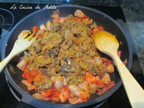 Quiché  con salchichas, beicon, lacón, chorizo y de verduras