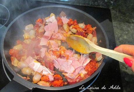 Quiché  con salchichas, beicon, lacón, chorizo y de verduras