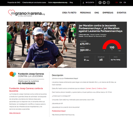 Resultado 8º Reto contra la leucemia Ponteenmarchaya (II)