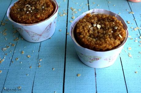 Muffins de Avena y peras Muffins de Avena y peras