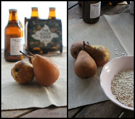 Muffins de Avena y peras Muffins de Avena y peras