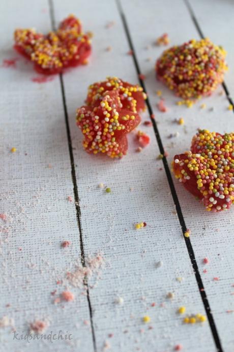 Gominolas caseras  de fresas #quericomami