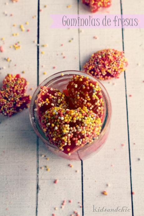 Gominolas caseras  de fresas #quericomami