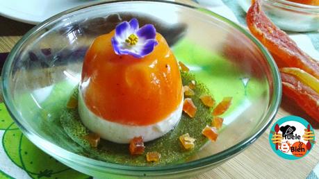 Bavaroise de papaya/naranja con queso