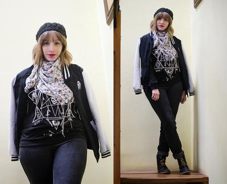 3 razones para tener una campera universitaria. outfit campera universitaria invierno frio fashion blogger ideas para vestirse