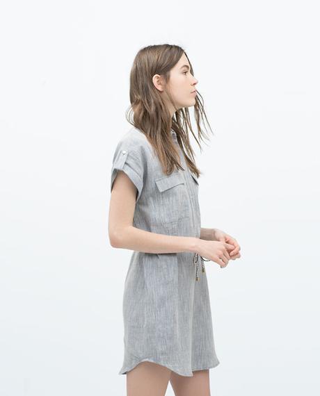 VESTIDO CAMISERO LINO CINTURÓN