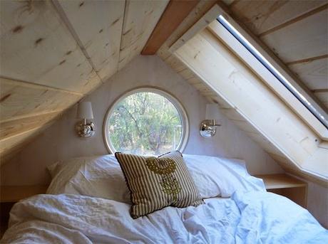 Una casita sobre ruedas