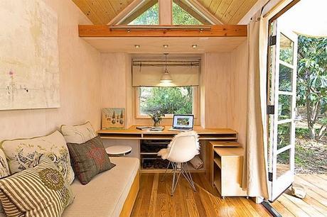 Una casita sobre ruedas