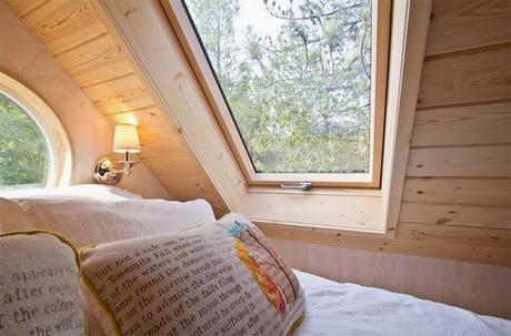 Una casita sobre ruedas