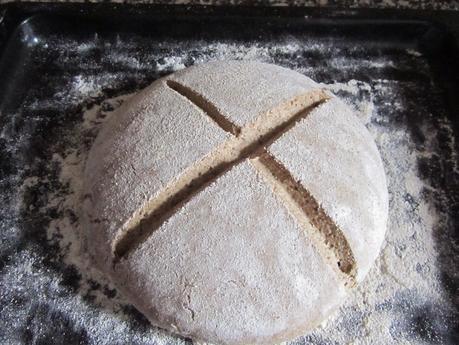 Landbrot. Pan alemán rústico de centeno