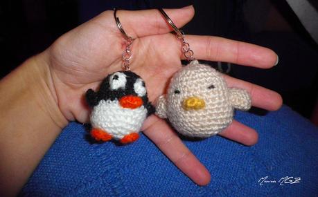 Pollito y pingüino