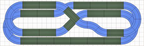 Nº 1350 al 1352. Circuitos con solo rectas y curvas standard en 3x1