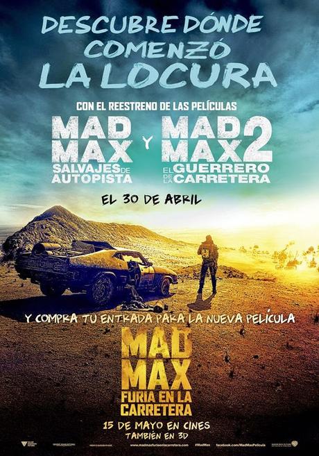 Lista de cines en España que reestrenarán 'Mad Max' (primera y segunda parte)