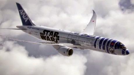 Avión de Star Wars ya vuela a través del mundo como R2-D2.