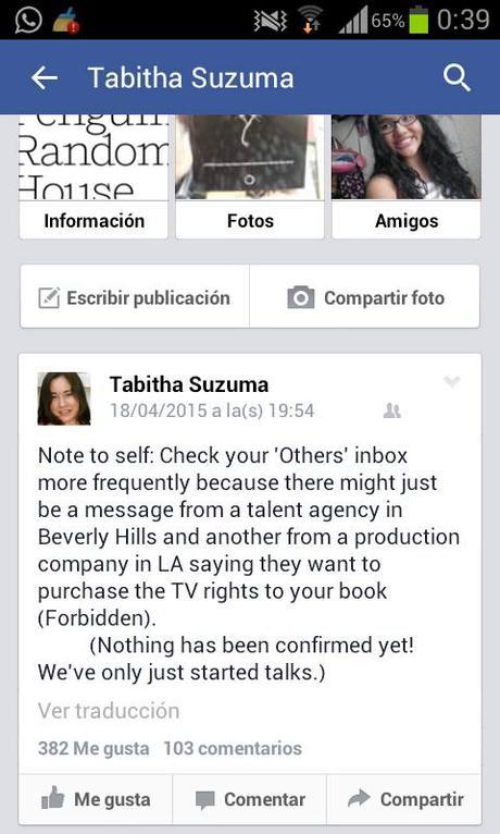 ¿Prohibido de Tabitha Suzuma a la TV?