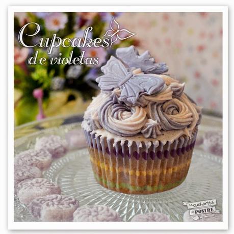 CUPCAKES DE VIOLETAS / VIOLET CUPCAKES