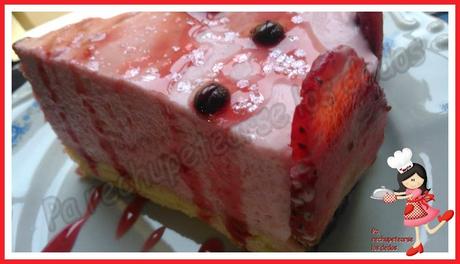 *Tarta de fresas y yogurt (thermomix)