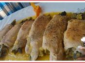 *Rollitos pollo rellenos espárragos (cocina tradicional)