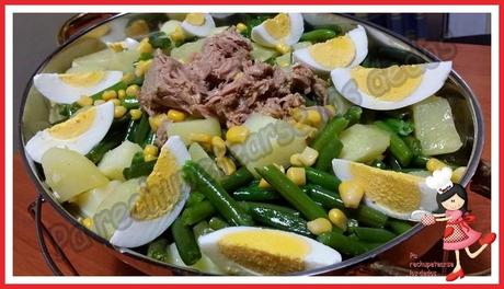 *Ensalada de judías verdes y patatas (Olla GM-E y tradicional)