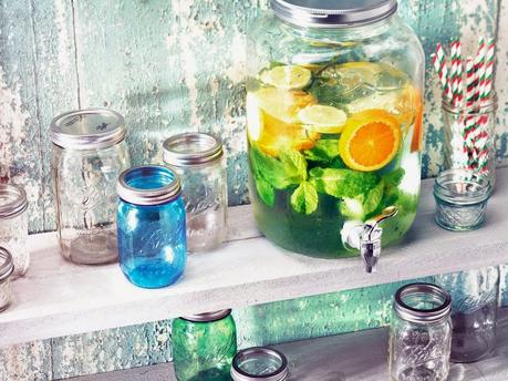 Mason Jars en Tape Pink