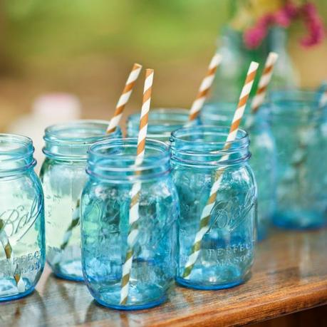 Mason Jars en Tape Pink