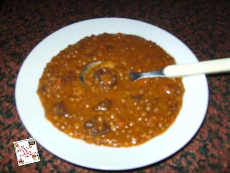 LENTEJAS CON CHORIZO Y MORCILLA EN MI OLLA ERIKA