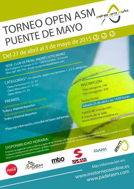 Open Puente de Mayo 2015 en Pádel ASM