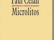 Microlitos Paul Celan