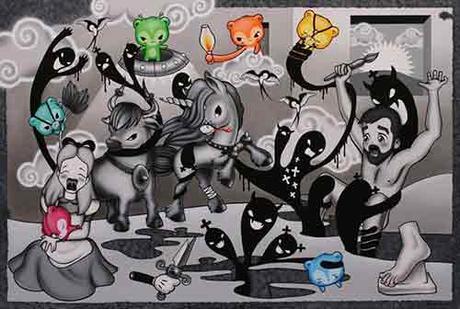 Graffiti Pop en Casa de Vacas 'Guernica', Antonio de Felipe.